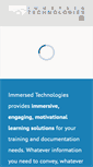 Mobile Screenshot of immersedtechnologies.com